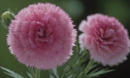 Carnation flower close up. Beautiful pink carnation flower.の写真素材