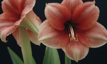 Hippeastrum (Hippeastrum johnsonii)の写真素材