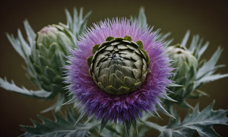 Cynara cardunculus, Artichoke, Artichokeの写真素材
