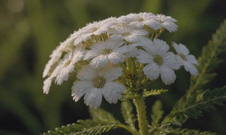 Achillea millefolium, also known as bitter mellefolium or bitter mellefolium.の写真素材