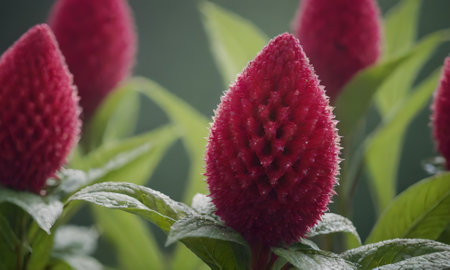 Celosia argentea Linn. Cockscomb flowerの写真素材