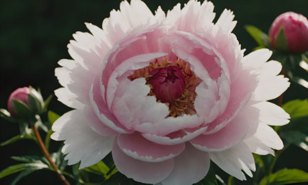 Peony flower in the garden. Peony flower in the garden.の写真素材