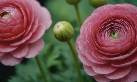 Ranunculus (persian buttercup, persian buttercup)の写真素材
