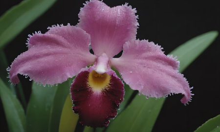 Orchids of high-mountainous Borneo.の写真素材