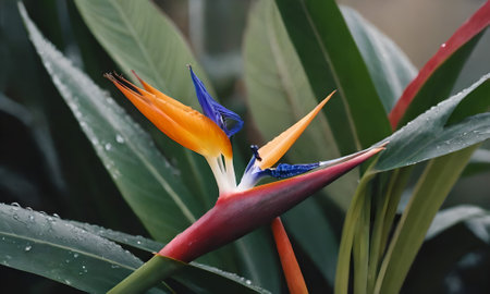 Strelitzia reginae,Gran Canaria,Spainの写真素材