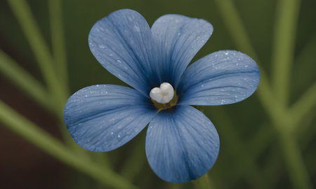 Close up of a flower with water droplets on it.の写真素材