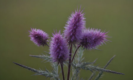 Cirsium vulgare, also known as milk thistle.