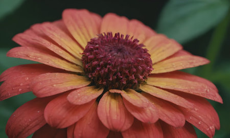 Zinnia elegans is a genus of flowering plants in the sunflower family Asteraceae.