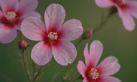 Hibiscus syriacus, Malva syriacaの写真素材