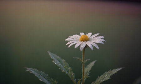 chamomile flower in the garden, shallow depth of field.の写真素材