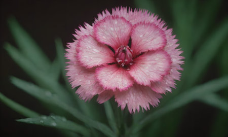 Dianthus chinensis (Dianthus chinensis) flowerの写真素材