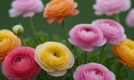 Ranunculus (persian buttercups, ranunculus)の写真素材