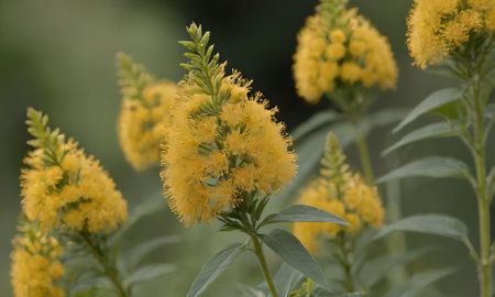 Flowering goldenrod (Solidago virgaurea)