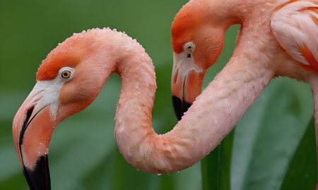 Flamingo (Phoenicopterus ruber), Thailandの写真素材