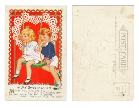 NEW YORK, USA, CIRCA 1910 - My Sweetheart, Postcard - publisher NC - Serial No  475 - Circa 1910