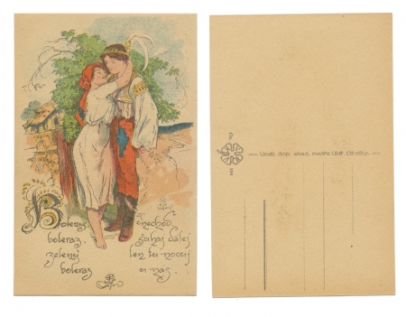 PRAGUE, CZECH REPUBLIC, 1918 - Ak  o  Cihelka - Published by V  K  K  V  - Serial No  104 - Sleep with me - Circa 1910のeditorial素材