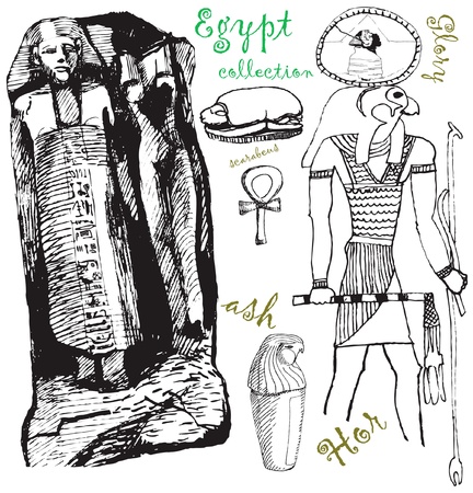 from egypt - hand drawingのイラスト素材