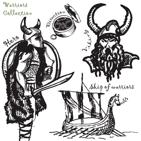 warriorsのイラスト素材