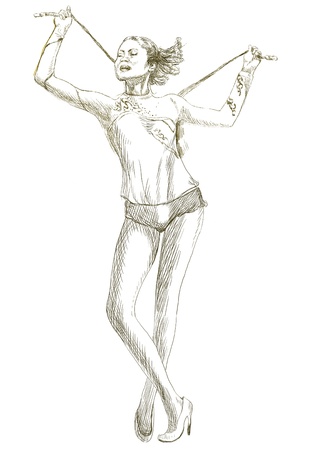 topic  gymnastics and circus performanceの写真素材