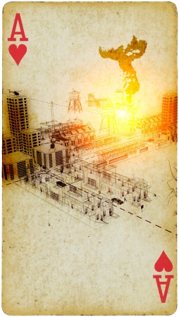 Mixed Media - Nuclear Explosion in a Factory Districtの写真素材