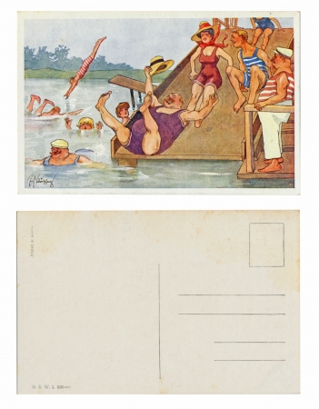 VIENNA, AUSTRIA, CIRCA 1910 - Ak  Schonpflug F  - Published by B  K  W  I  , Serial No  680-3のeditorial素材