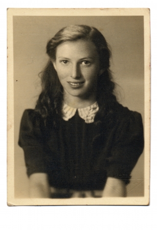 young woman - circa 1950の写真素材