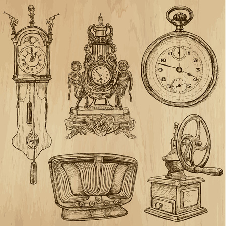 Old Objects around the World のイラスト素材