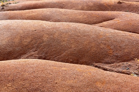 Hill that has been eroded by the rainwater. As partial eroded desert.の写真素材