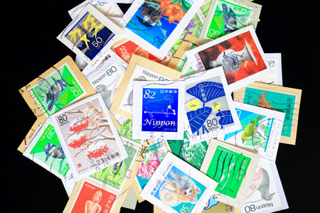 Used stampの写真素材