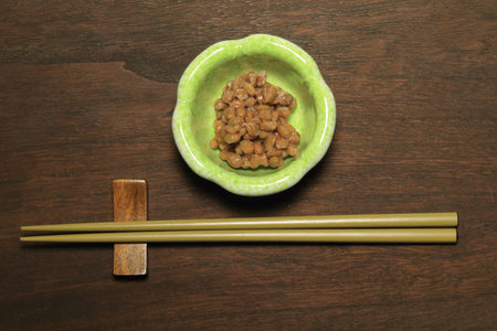 Small bowl and natto.の写真素材