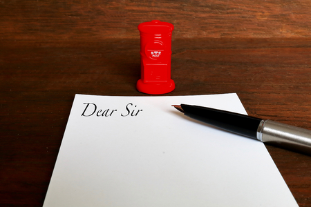 Dear Sirの写真素材