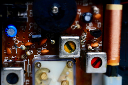 Radio electronic boardの写真素材