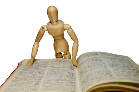 Book readingの写真素材