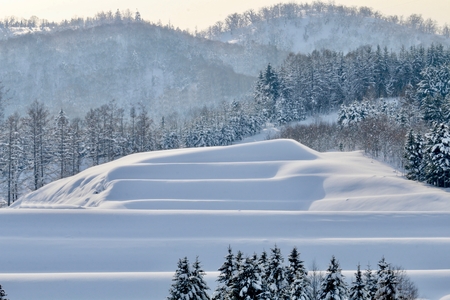 Regular winter mountain skinの写真素材