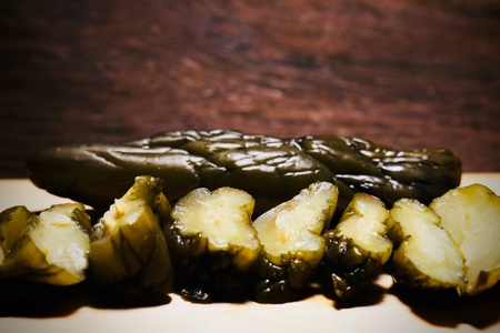 Cucumber picklesの写真素材