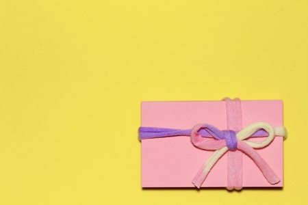 Pink gift imageの写真素材