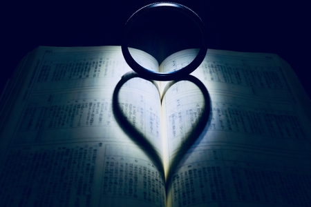 Book and Heart of light and shadow