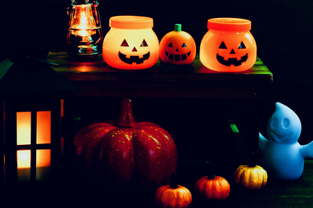 Halloween lanternの写真素材