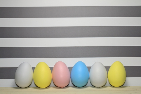 Easter Egg and stripeの写真素材
