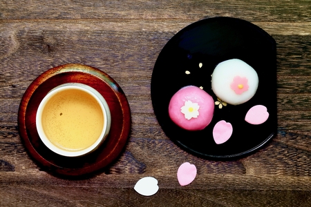 Sakura Sinko mochiの写真素材