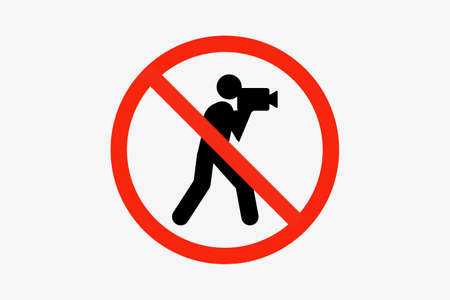 Video shooting is prohibited.
Video recording prohibitedの写真素材