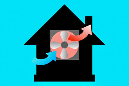 House Ventilation Fan
House visitation fanの写真素材