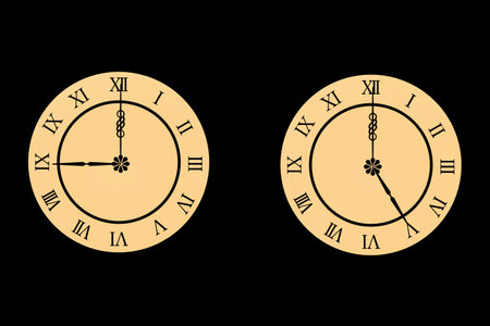 Antique clocksの写真素材