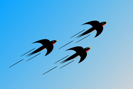 The Moon Leaving Tsubame
The month when swallows leaveの写真素材