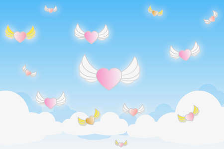 Heart in the sky
Heart flying in the skyの写真素材