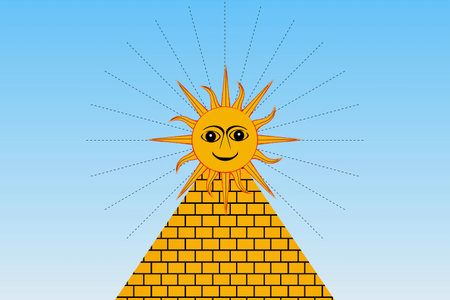 Pyramids and the Sun
Pyramid and sunの写真素材