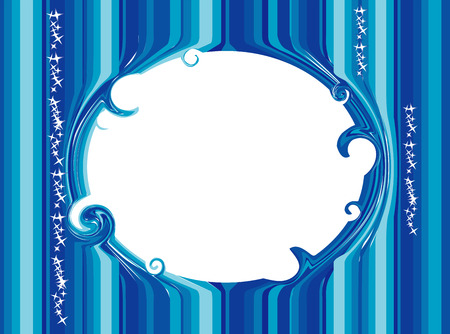 Abstract frame, waves and stripsのイラスト素材