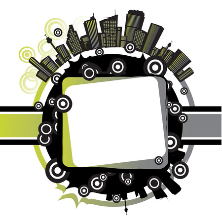 Cityscape, urban frame, with place for your textのイラスト素材