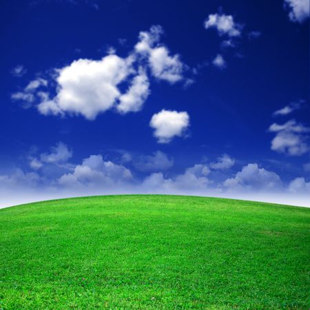 Green field beautifulの写真素材