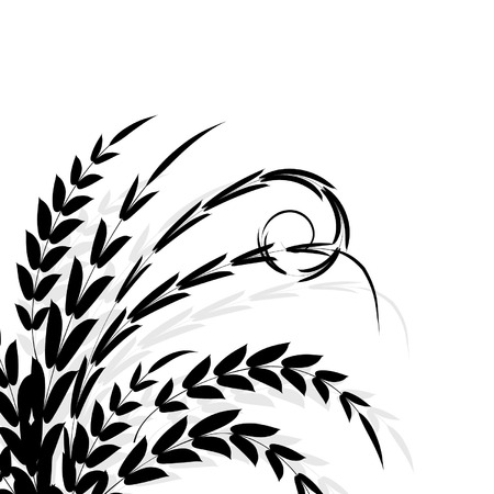 Branch black silhouetteのイラスト素材